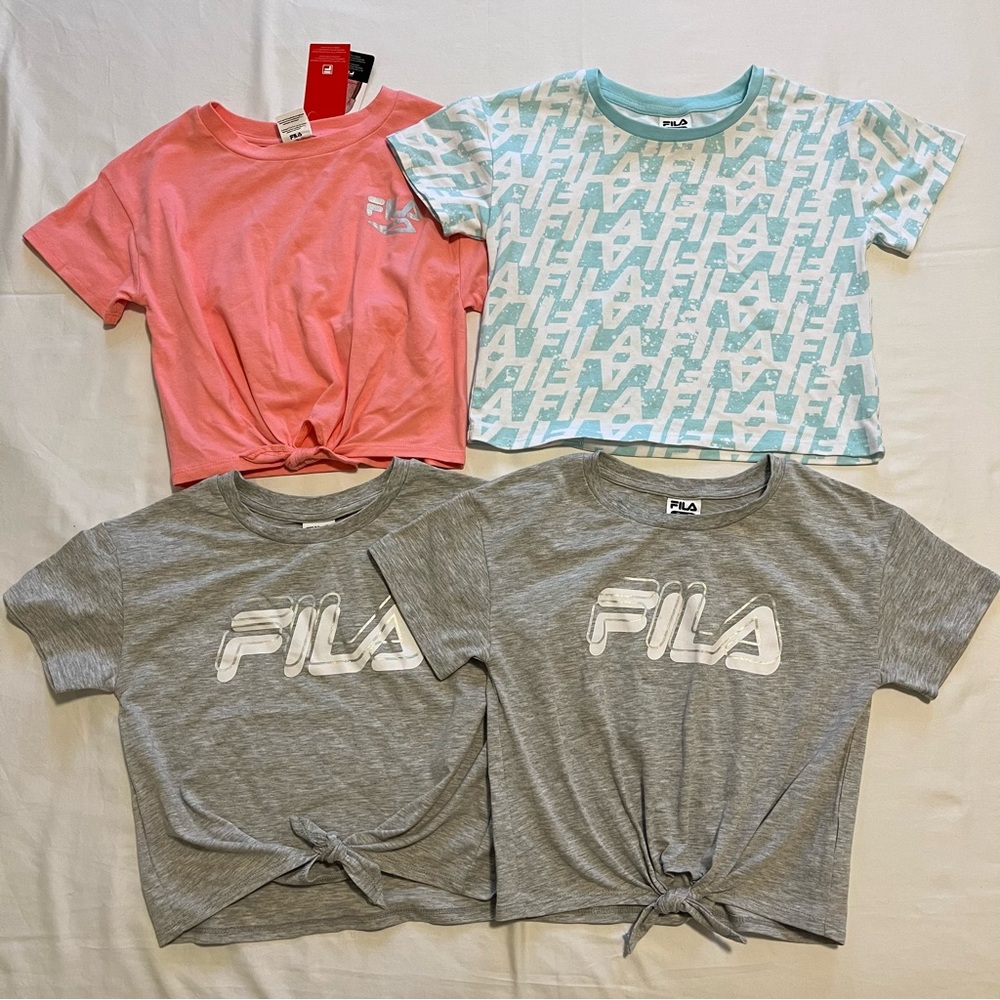 Fila Cropped T-Shirt bundle, size 7/8 and 10/11 girl